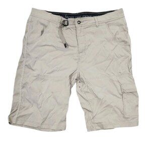 PrAna Zion Performance Hiking Stretch Cargo Shorts Size XL Wicking Cargo Pocket